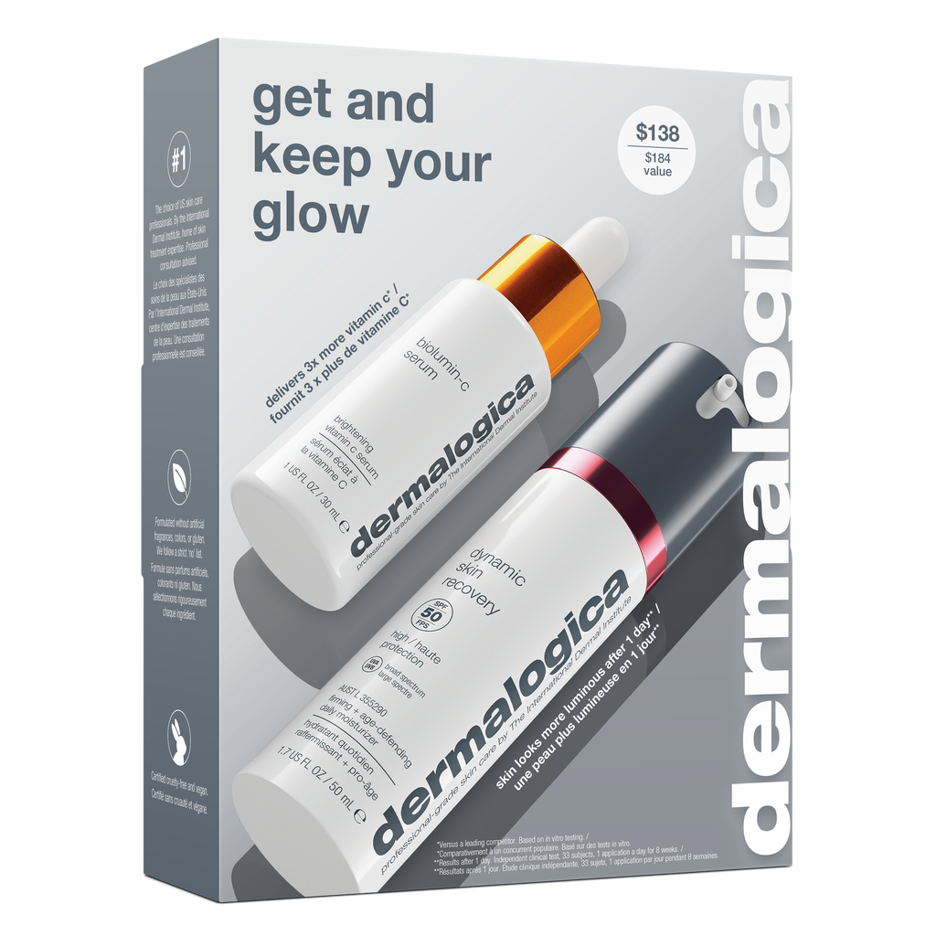 coffret get + keep your glow | duo éclat, fermeté & protection
