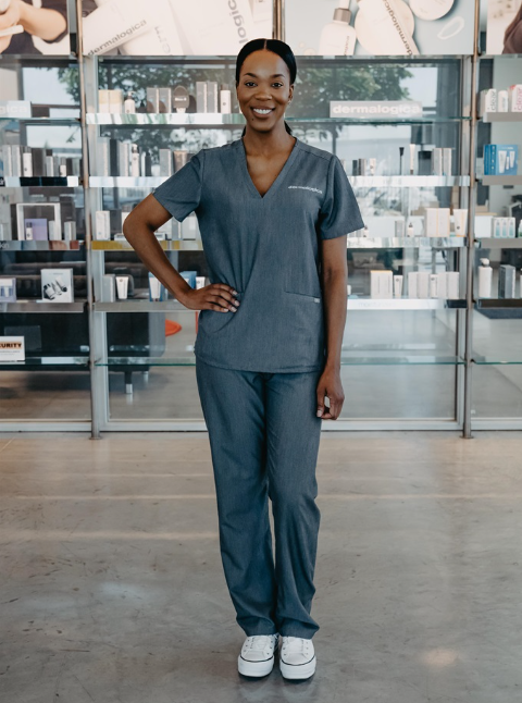 Uniforme Dermalogica - pantalon gris taille L